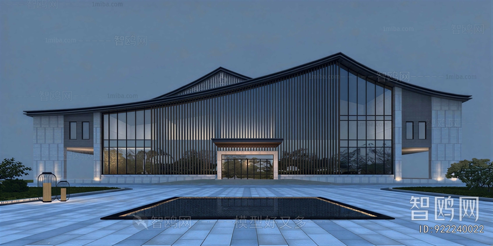 New Chinese Style Architecture Of Artistic Style