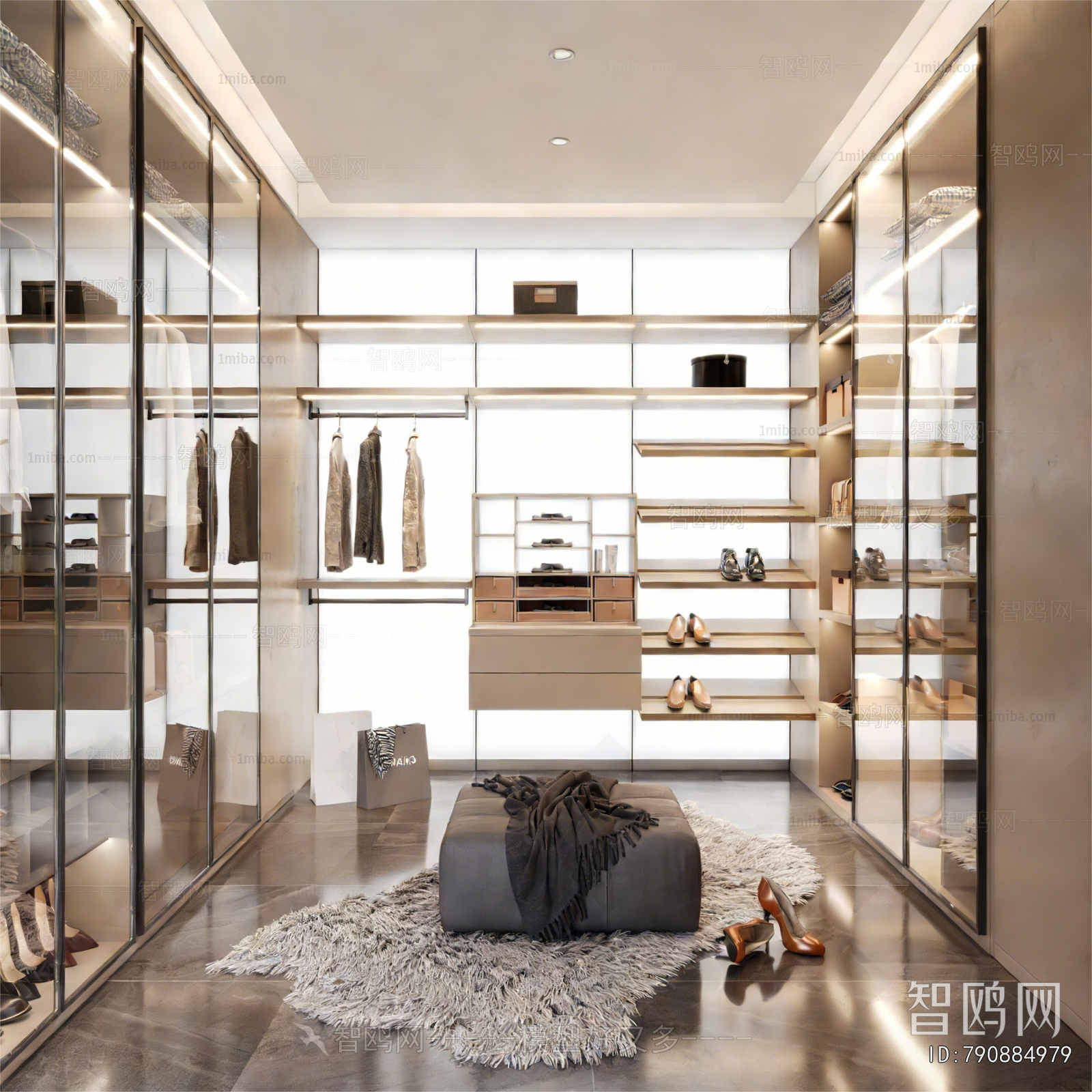 Modern Clothes Storage Area