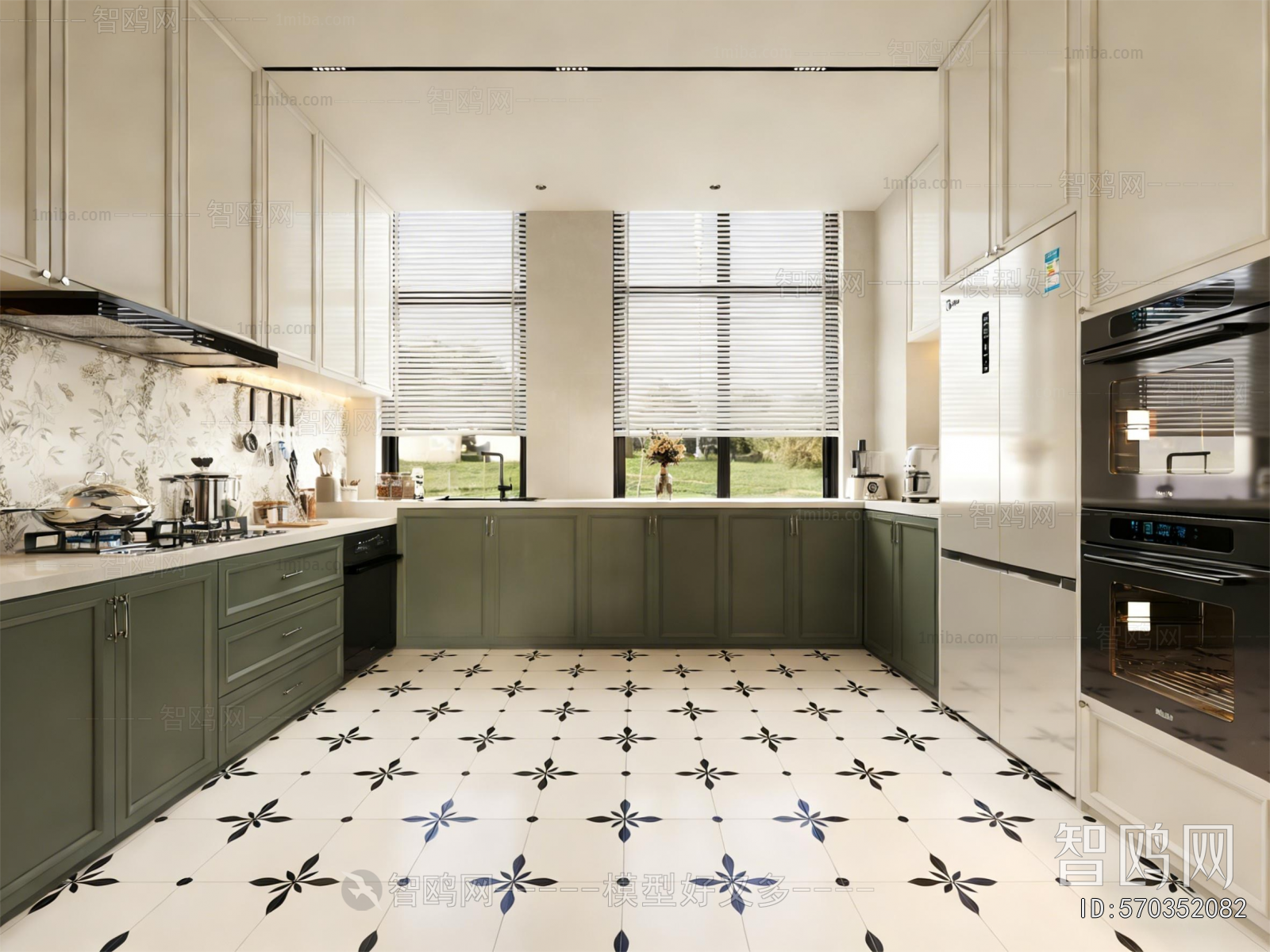 French Style Open Kitchen