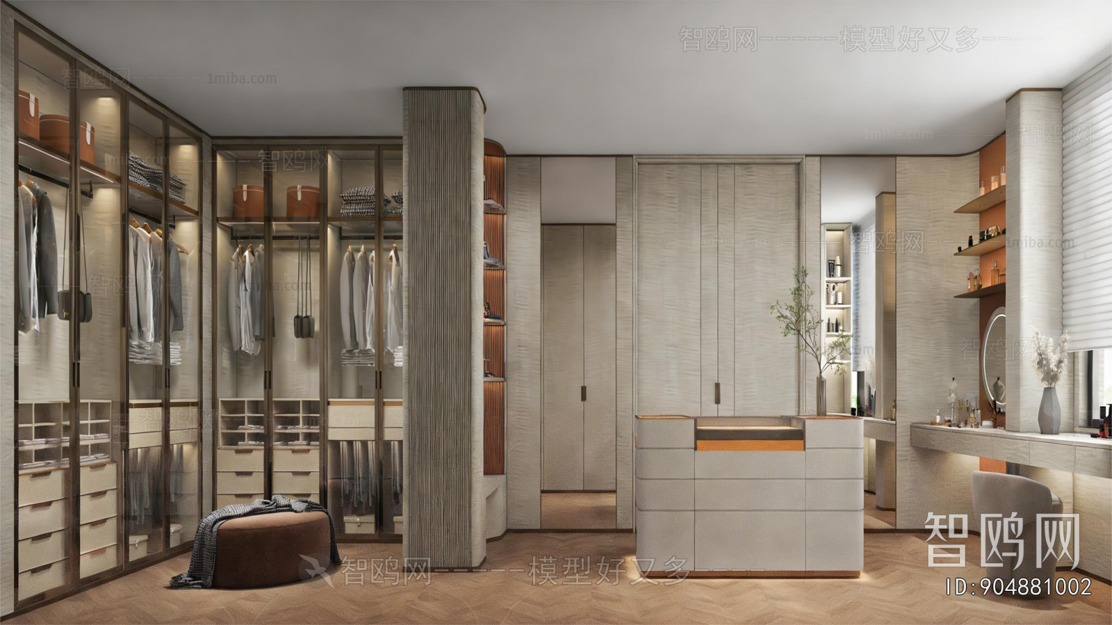Modern Clothes Storage Area