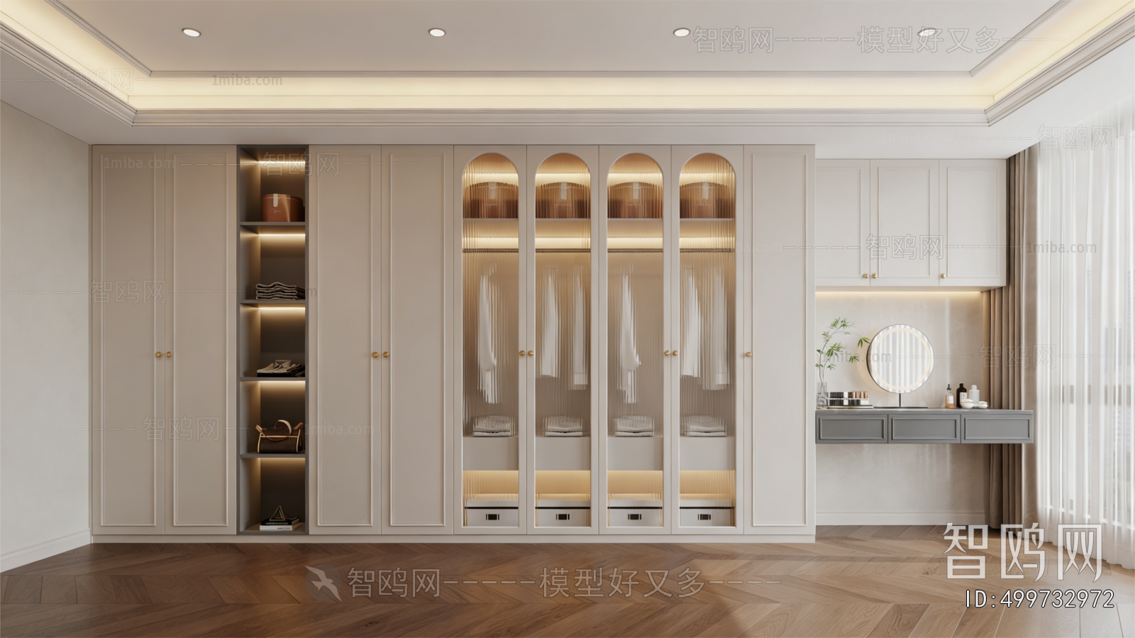 French Style Clothes Storage Area