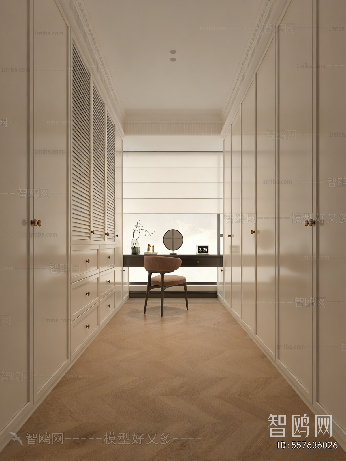 French Style Clothes Storage Area