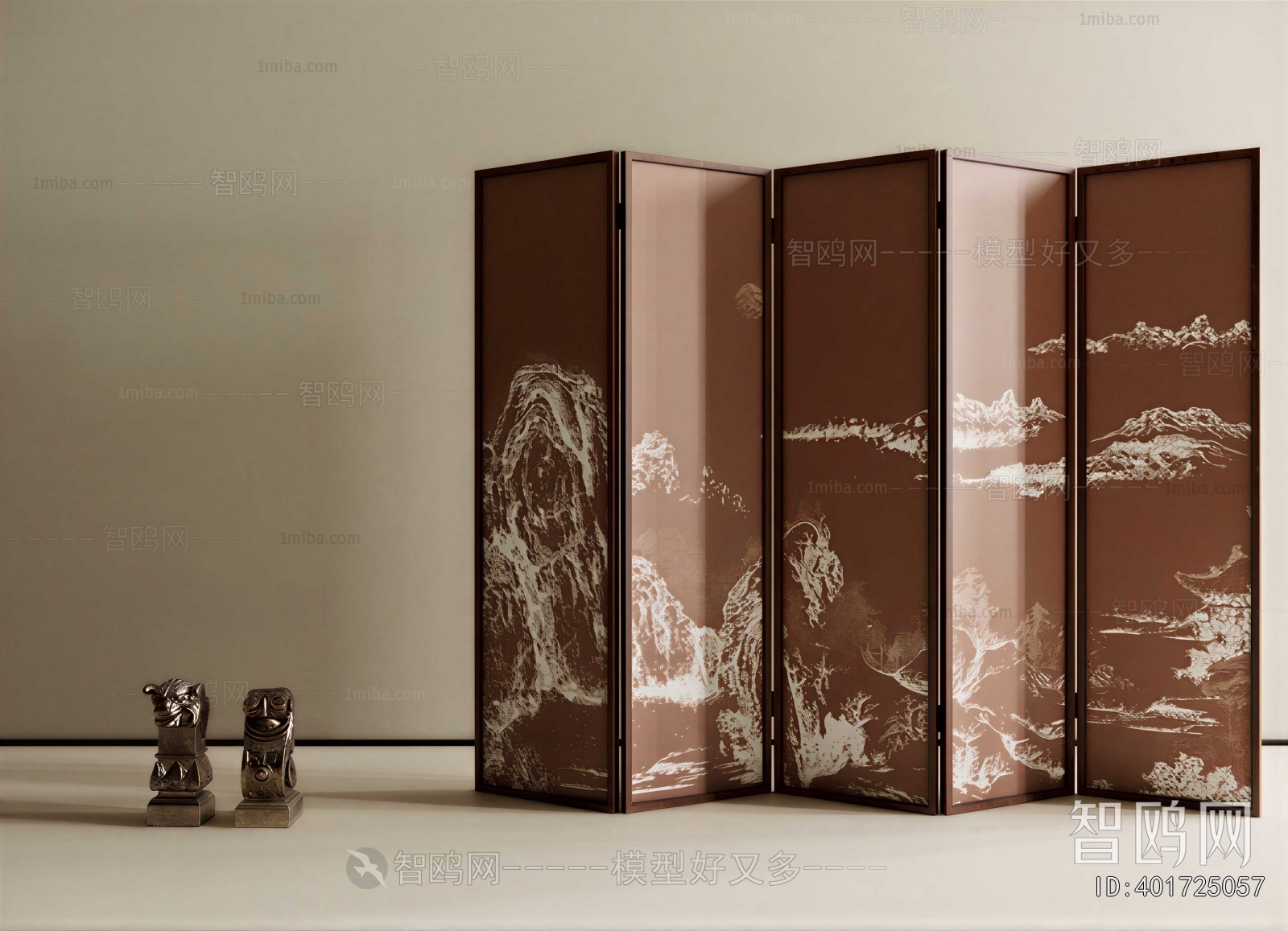 New Chinese Style Wooden Screen Partition