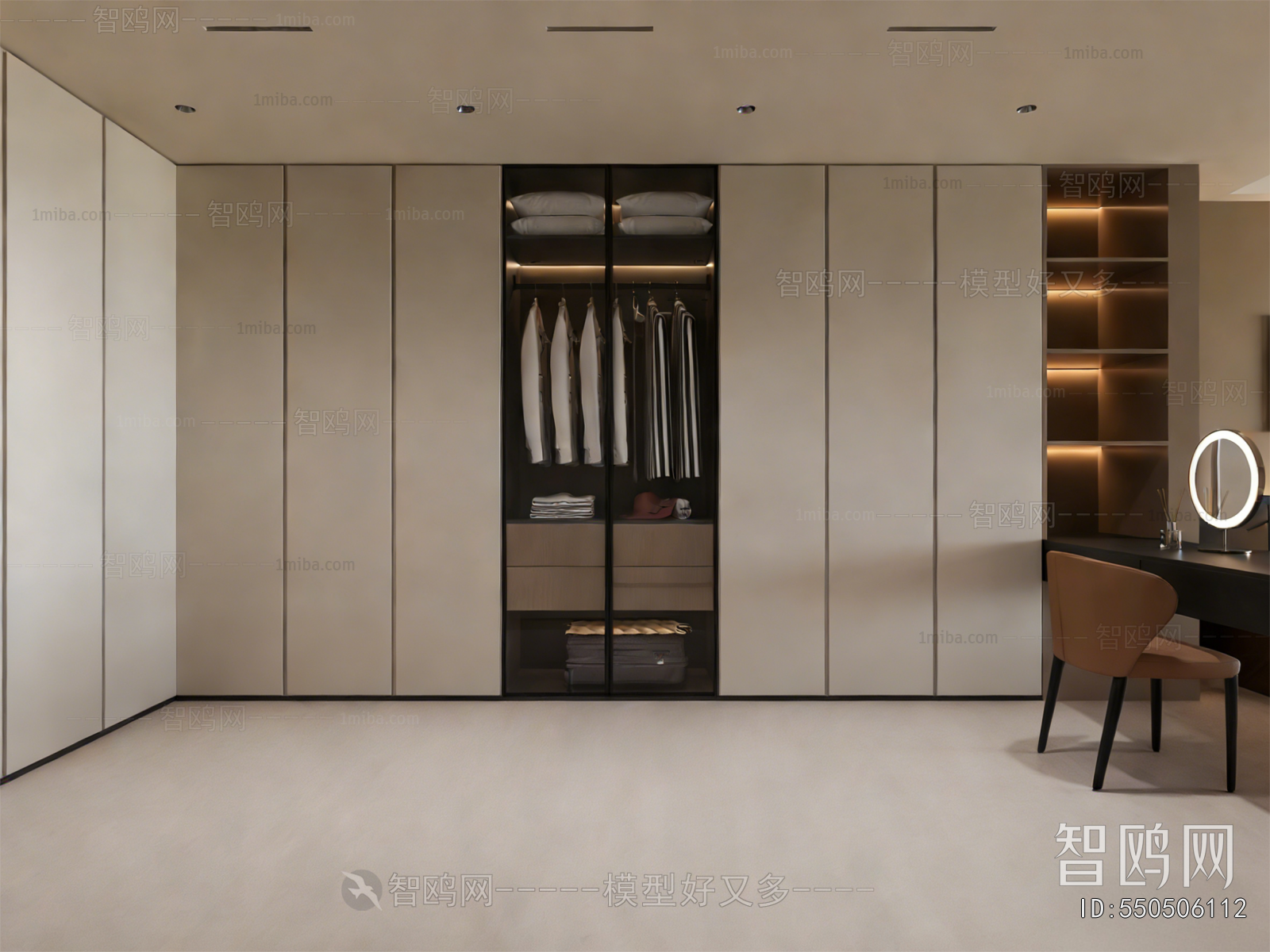 Modern Clothes Storage Area