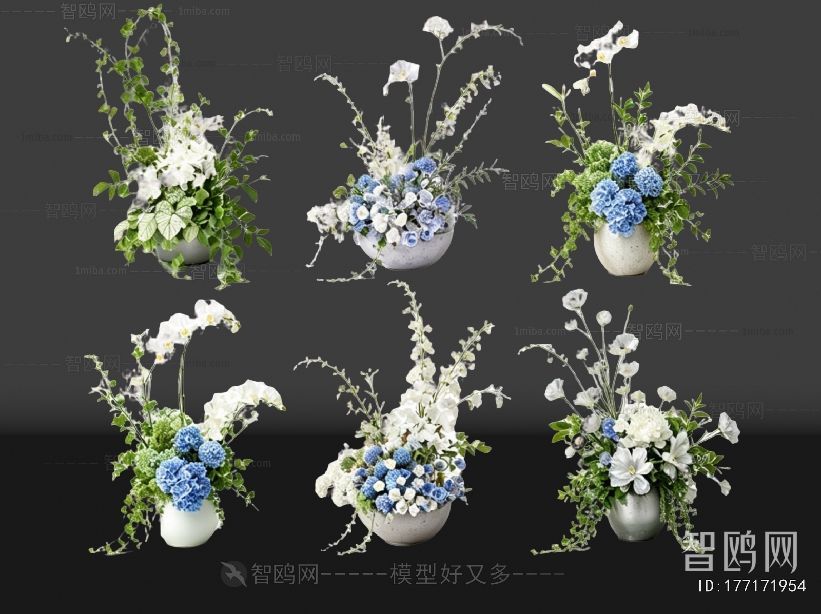 Modern Ground Green Plant Potted Plants