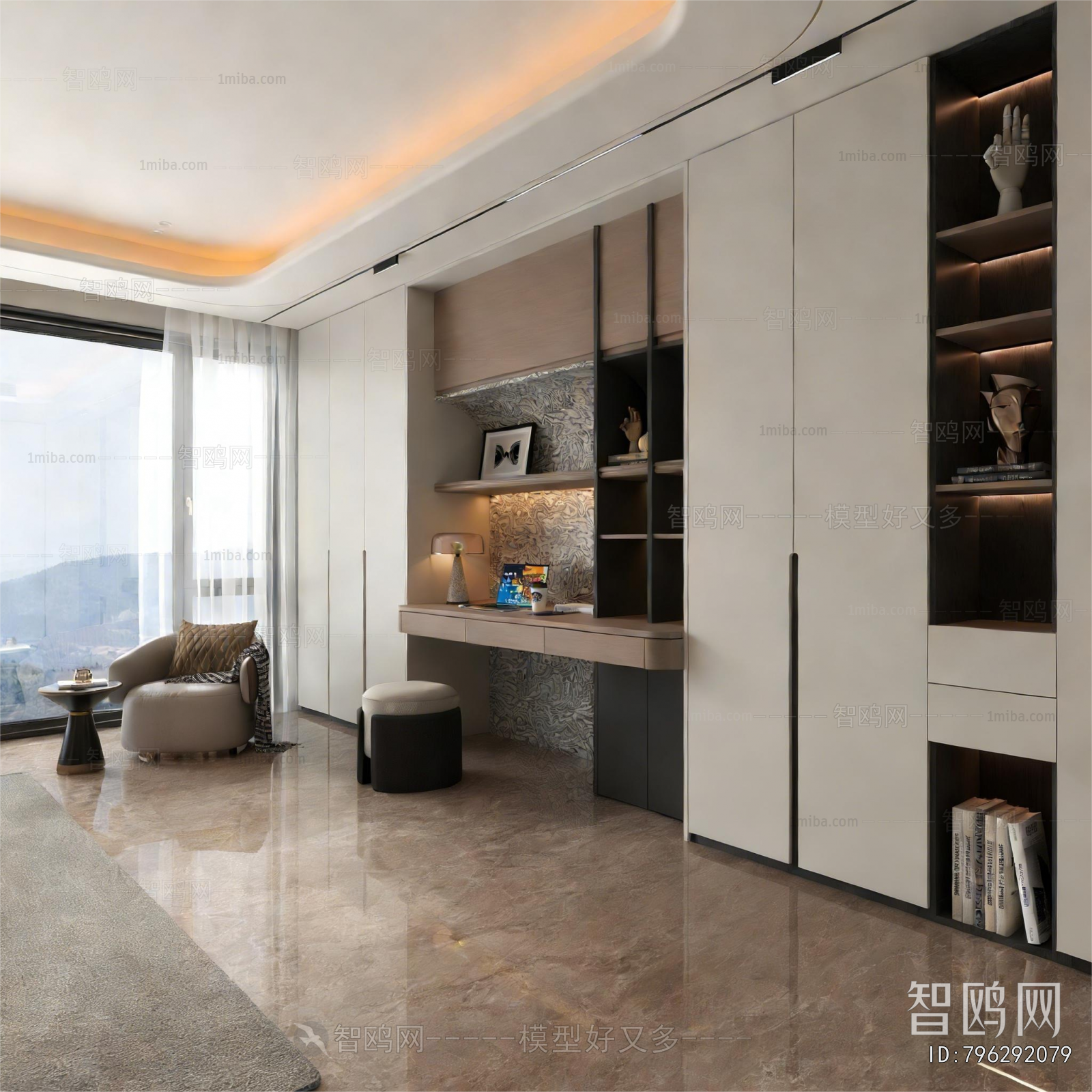 Modern Clothes Storage Area