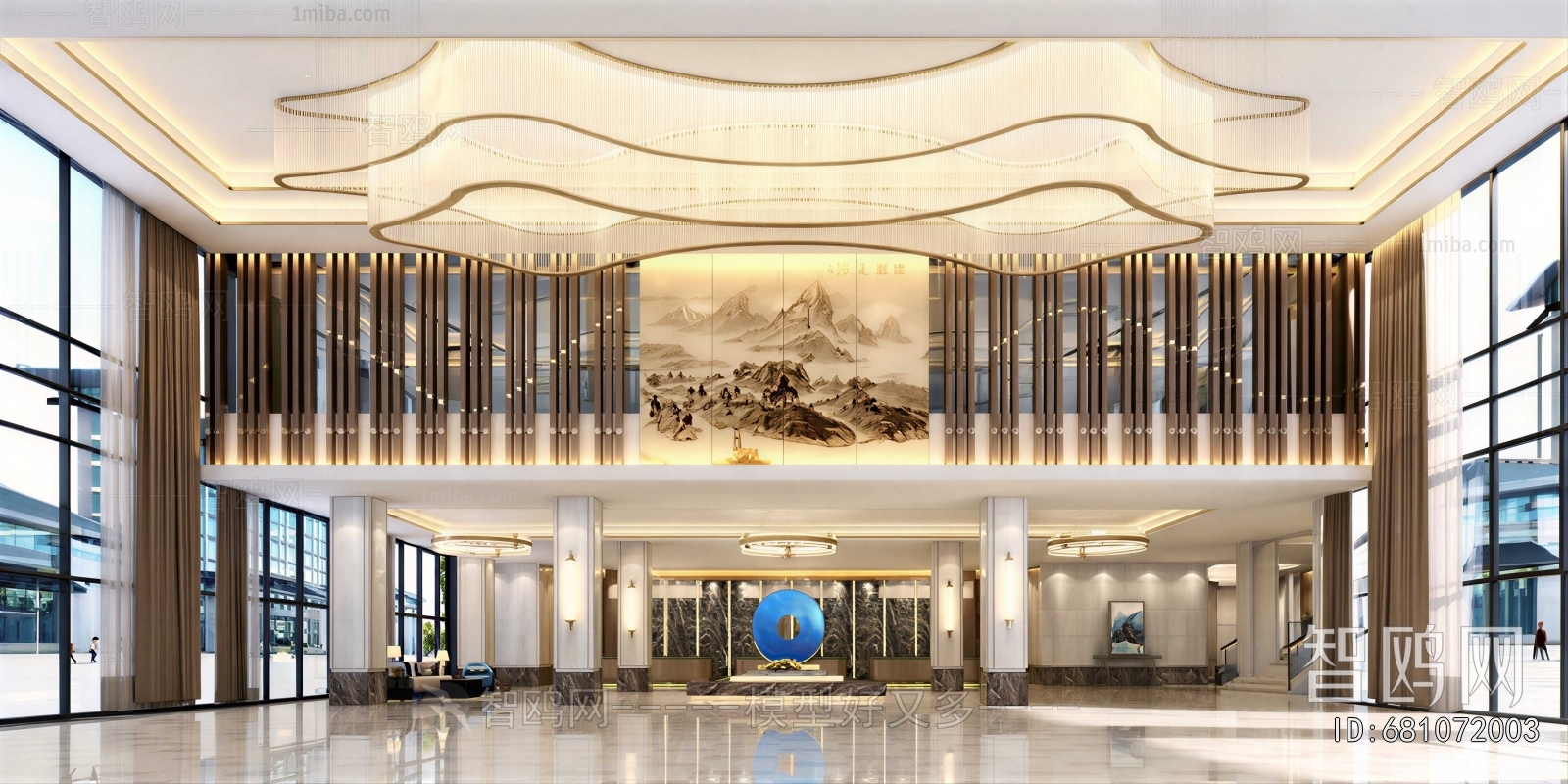 New Chinese Style Lobby Hall