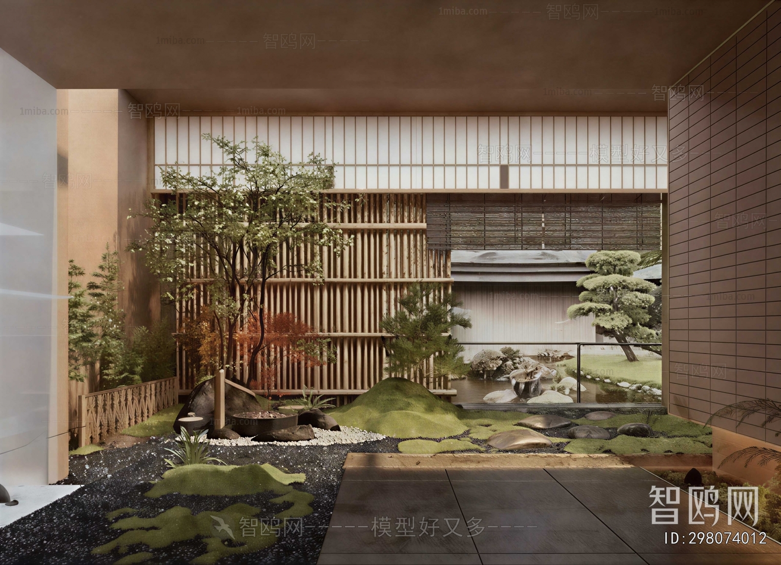 Modern Courtyard/landscape