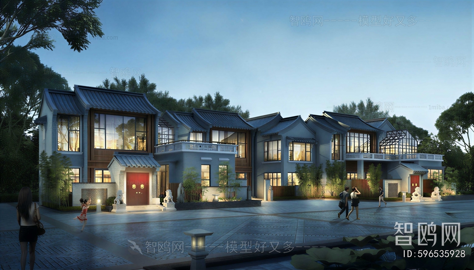 New Chinese Style Townhouse