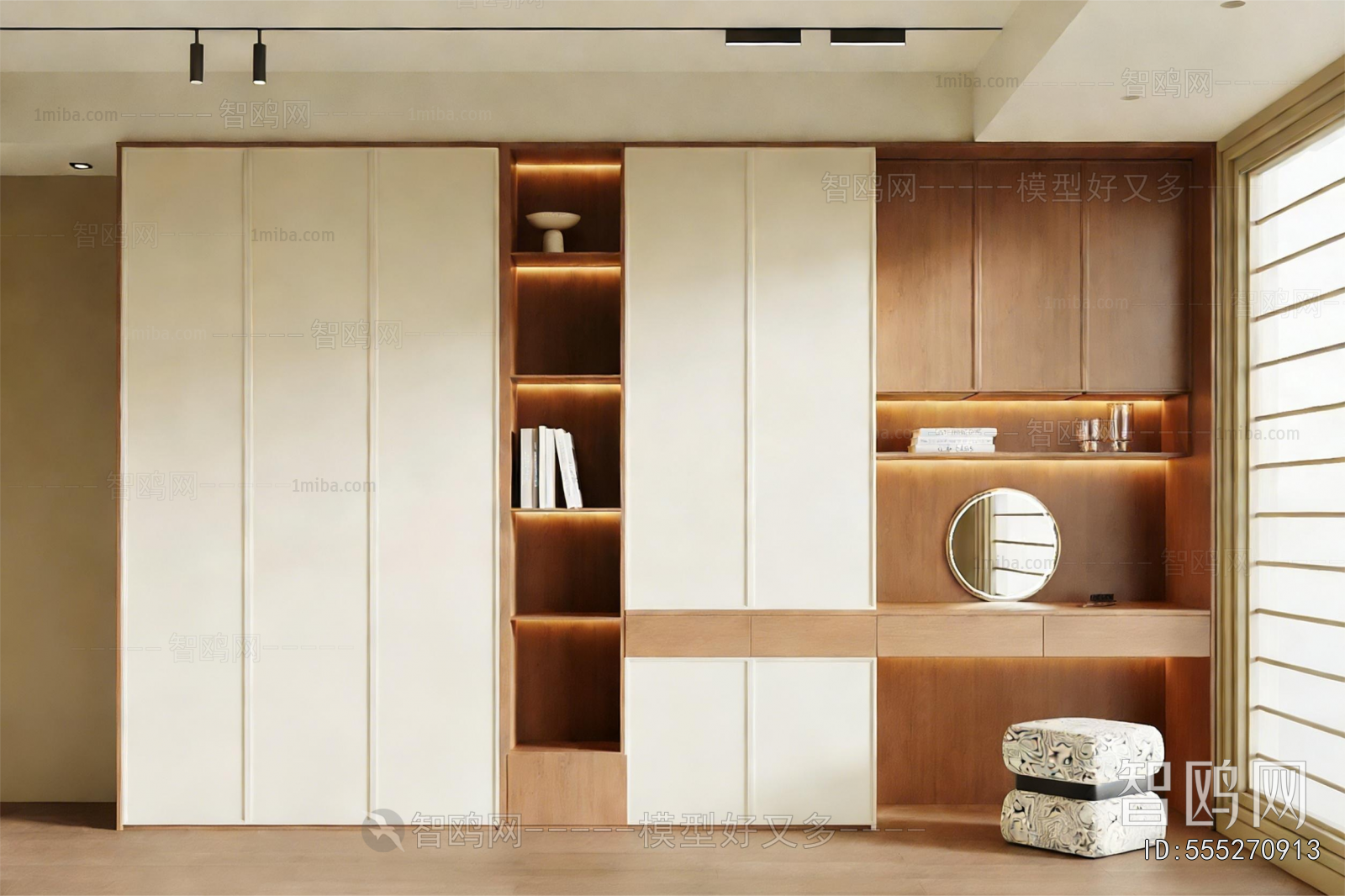 Modern Clothes Storage Area