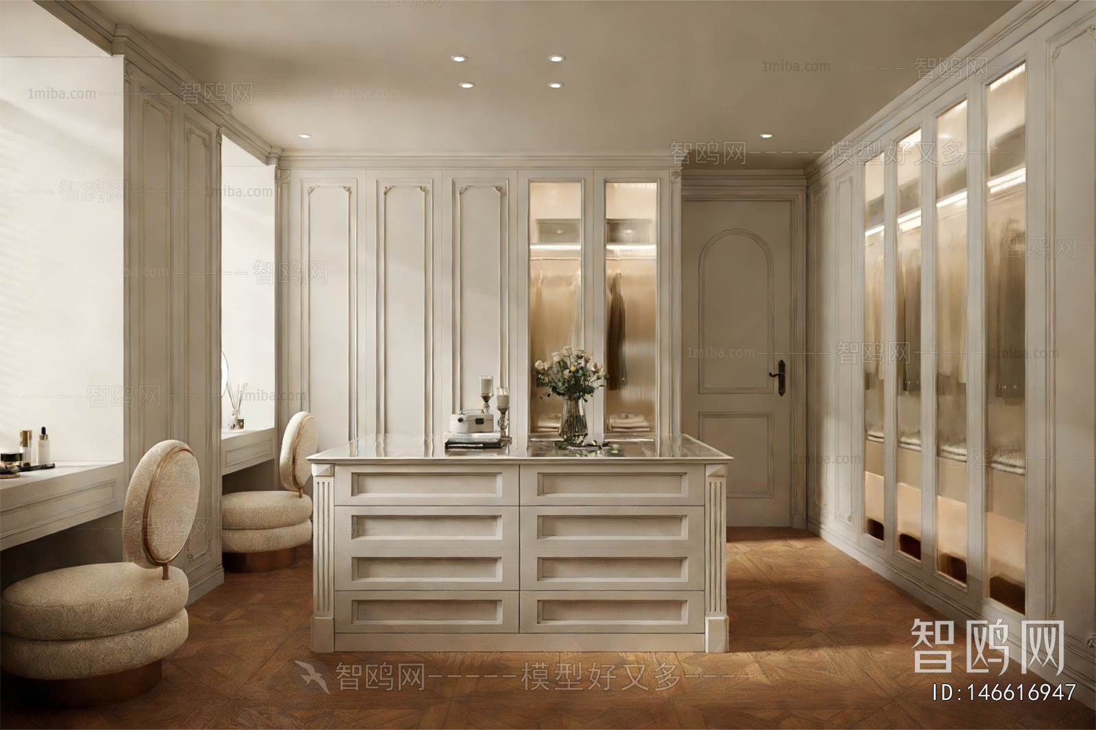 American Style Clothes Storage Area