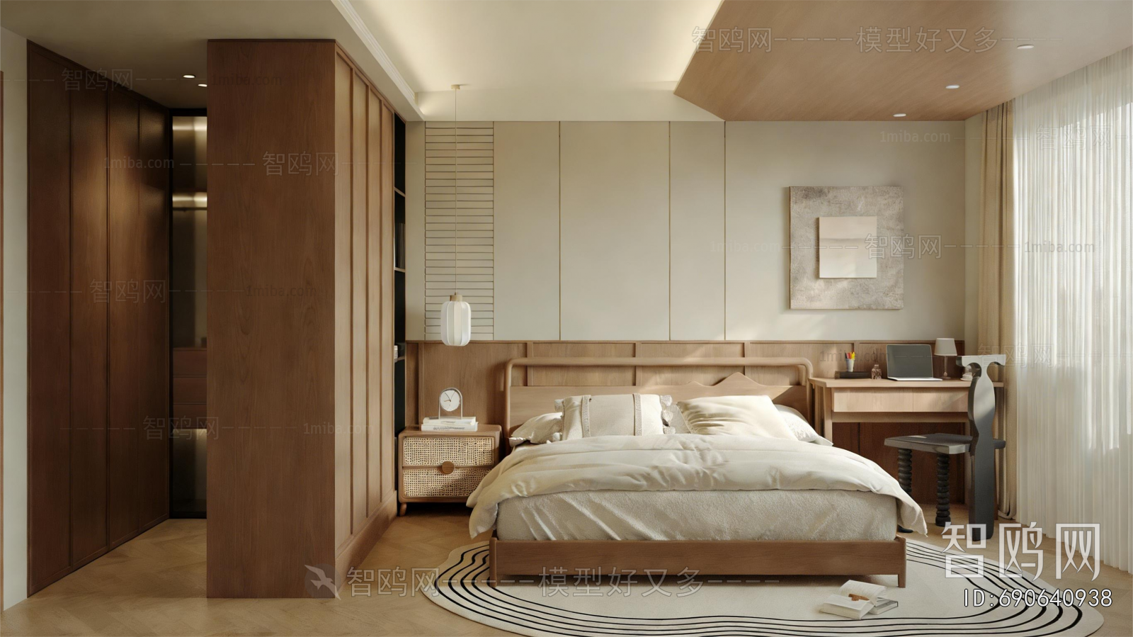 Wabi-sabi Style Bedroom