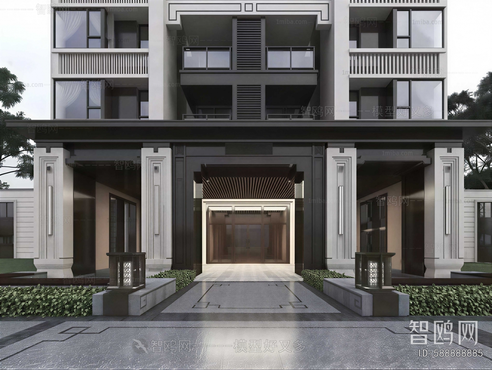 New Chinese Style Facade Element
