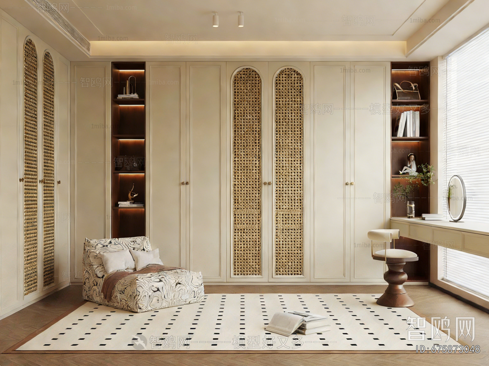 French Style Clothes Storage Area