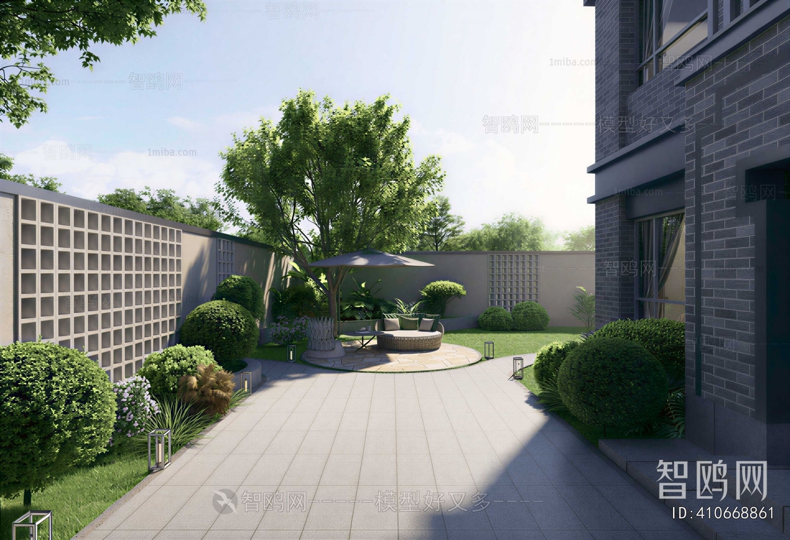 Modern Courtyard/landscape