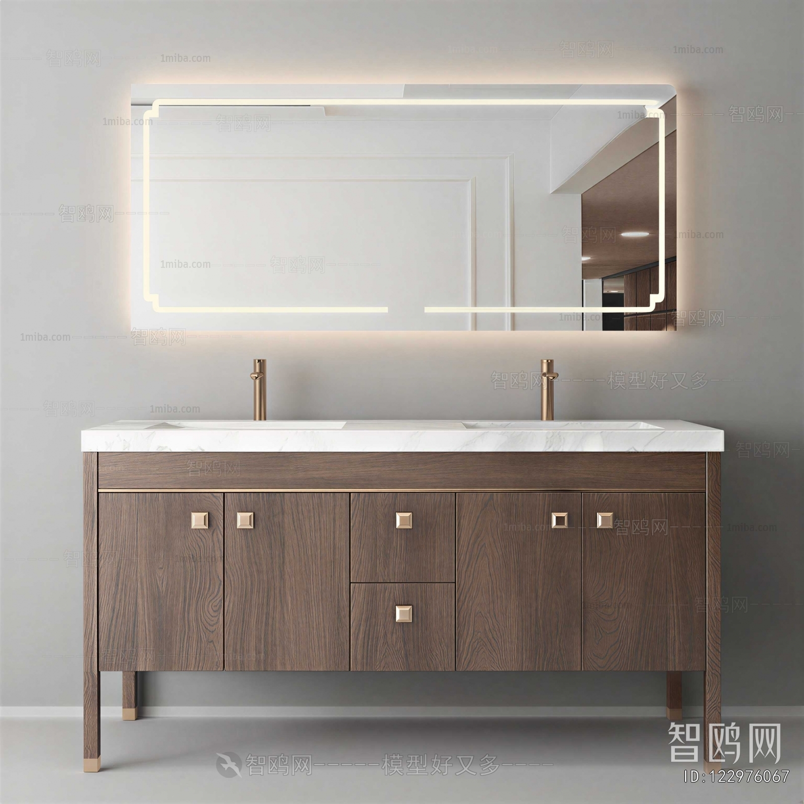 Wabi-sabi Style Bathroom Cabinet