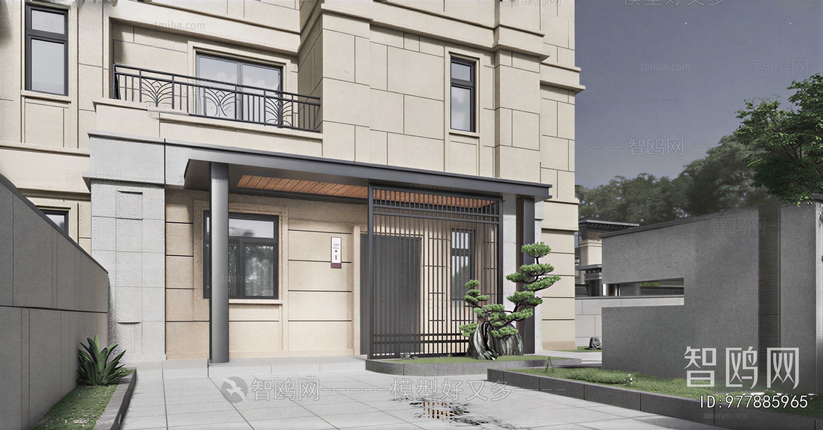 New Chinese Style Courtyard/landscape