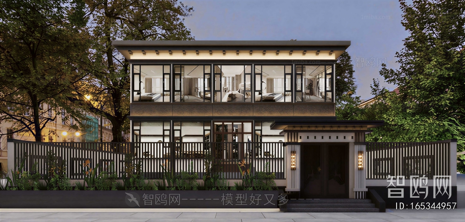 New Chinese Style Building Appearance