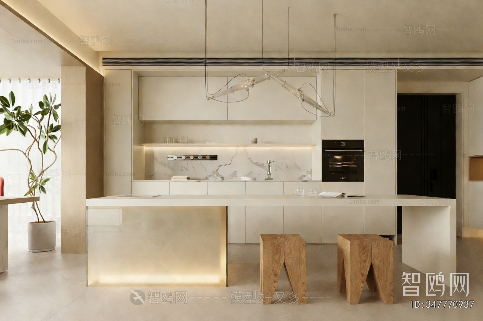 Nordic Style Open Kitchen