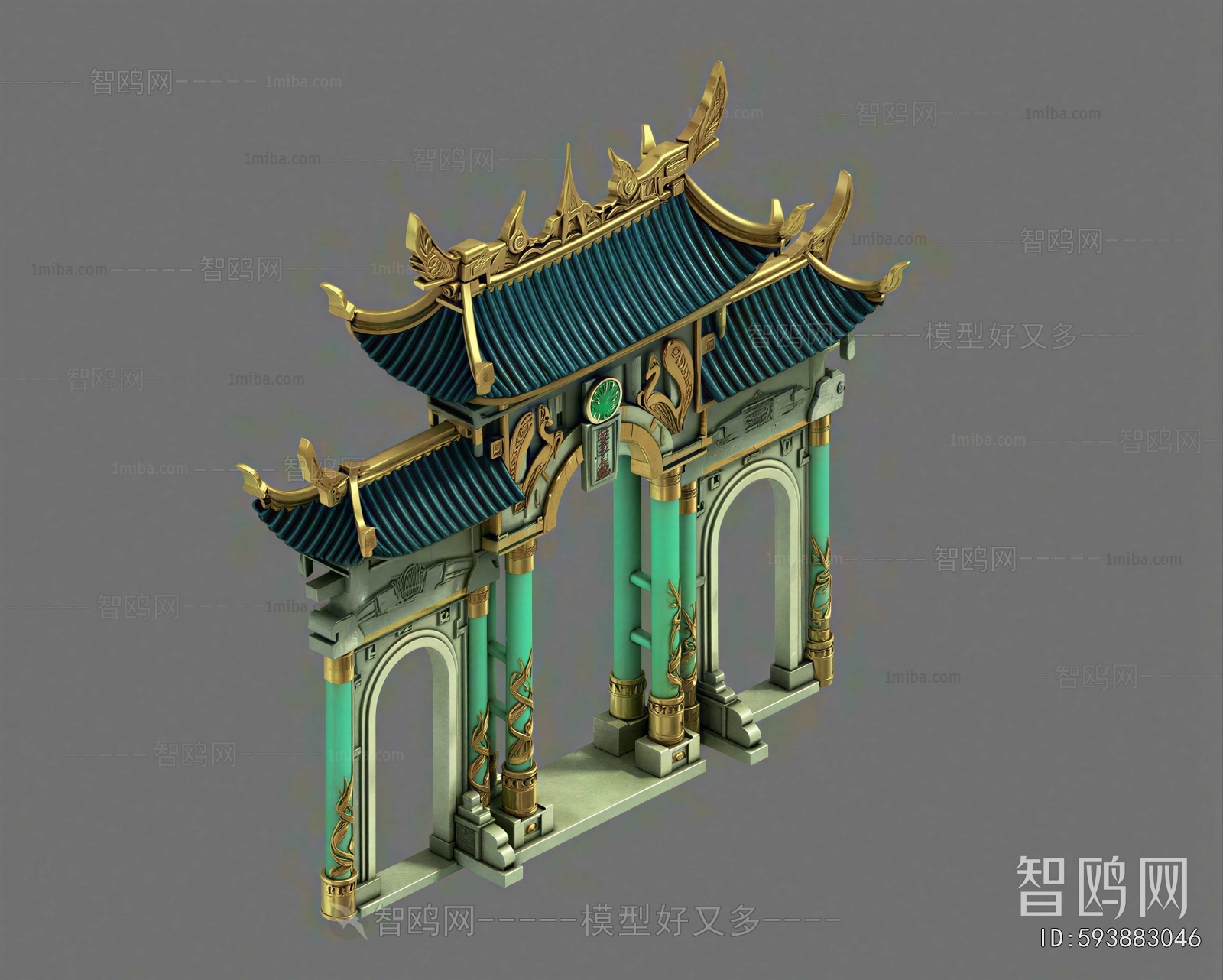 Chinese Style Ancient Architectural Buildings
