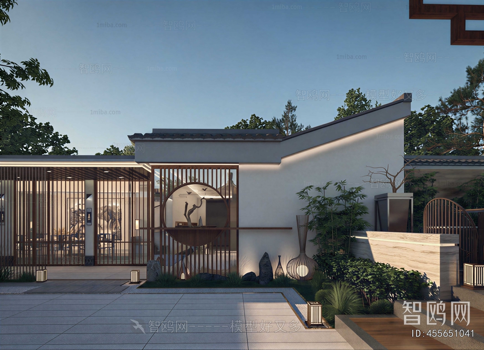 New Chinese Style Courtyard/landscape