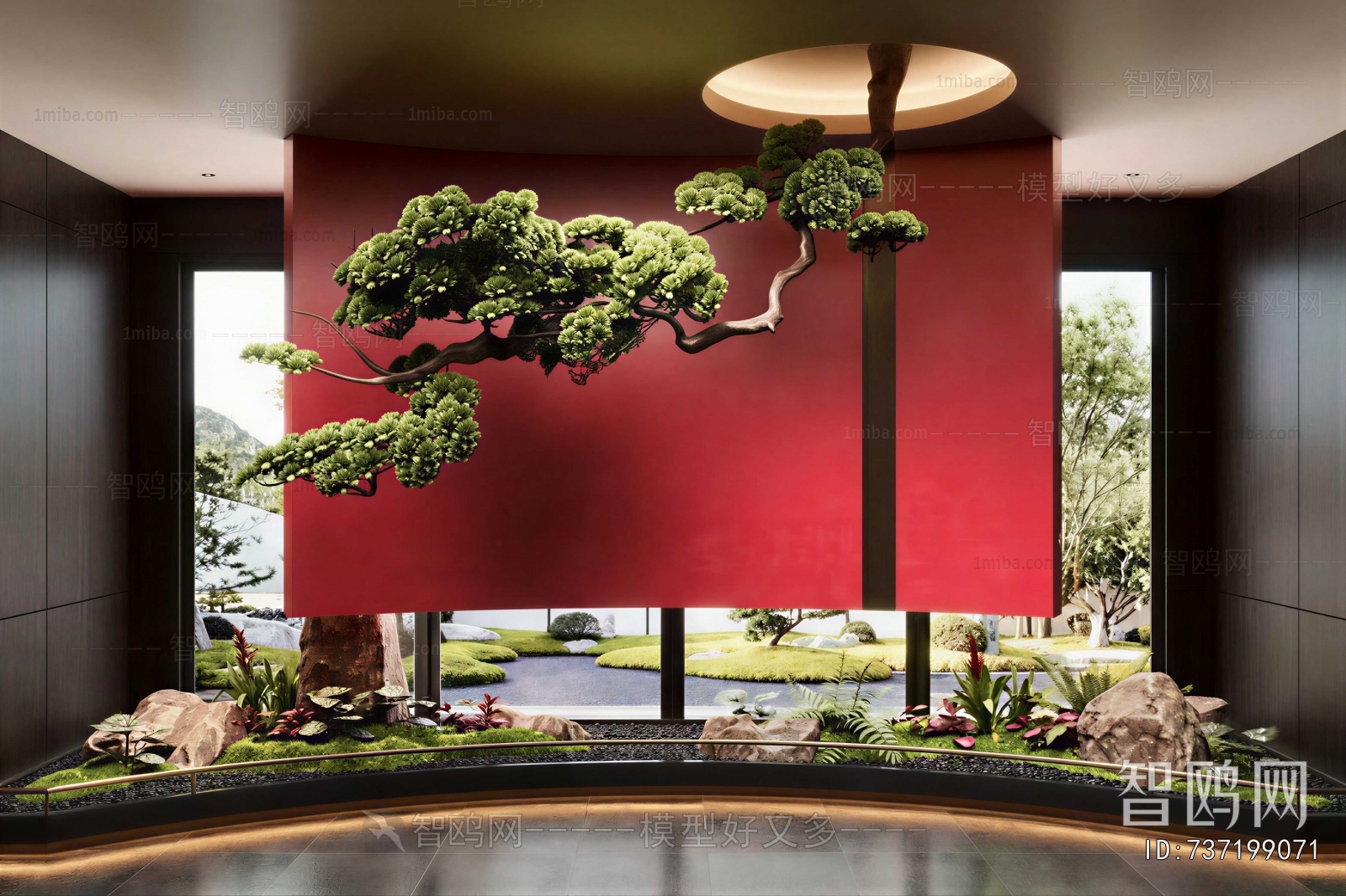 New Chinese Style Plant Landscaping