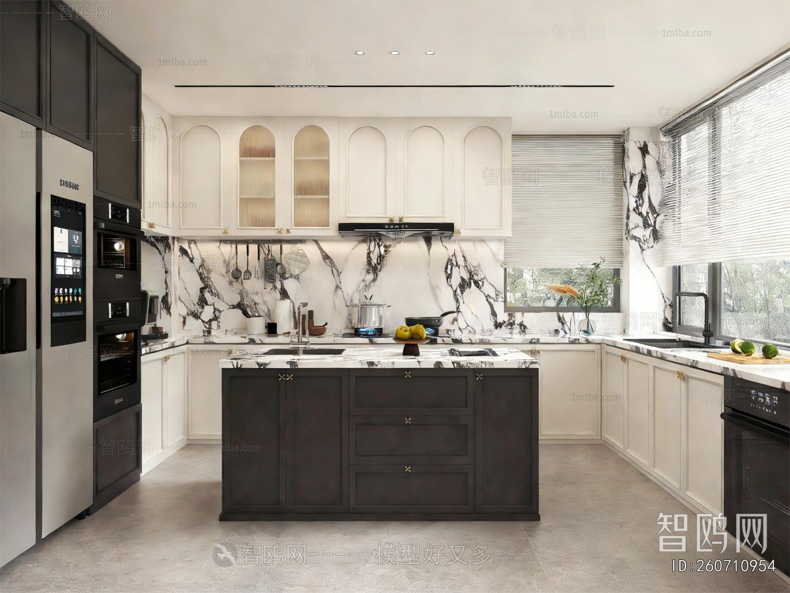 French Style Open Kitchen