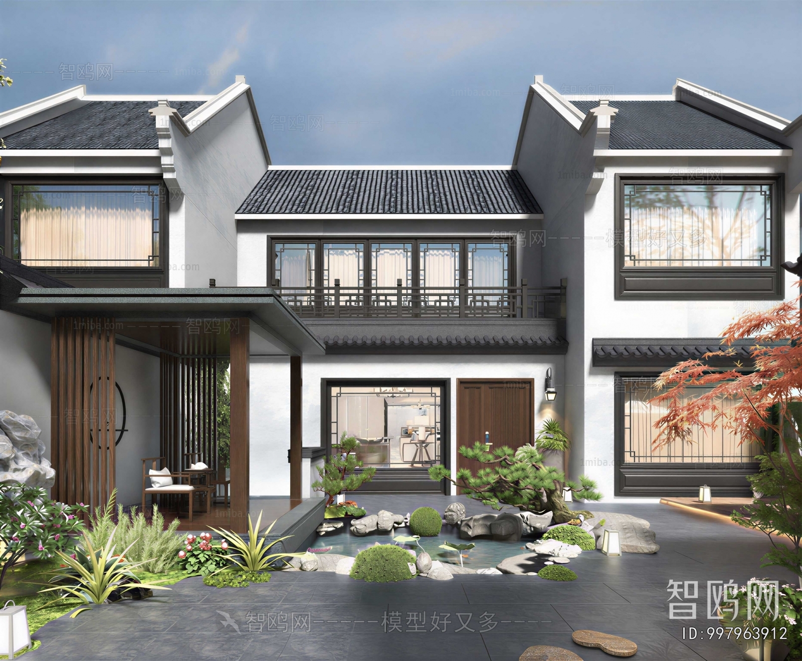 New Chinese Style Building Appearance