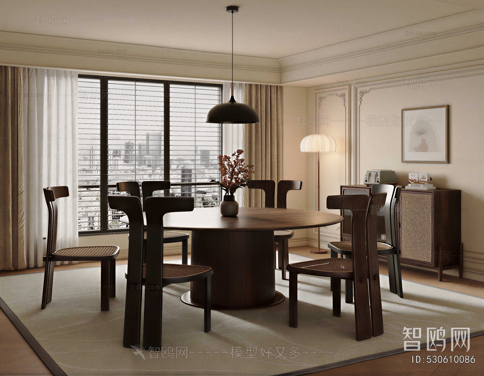 New Chinese Style Dining Room