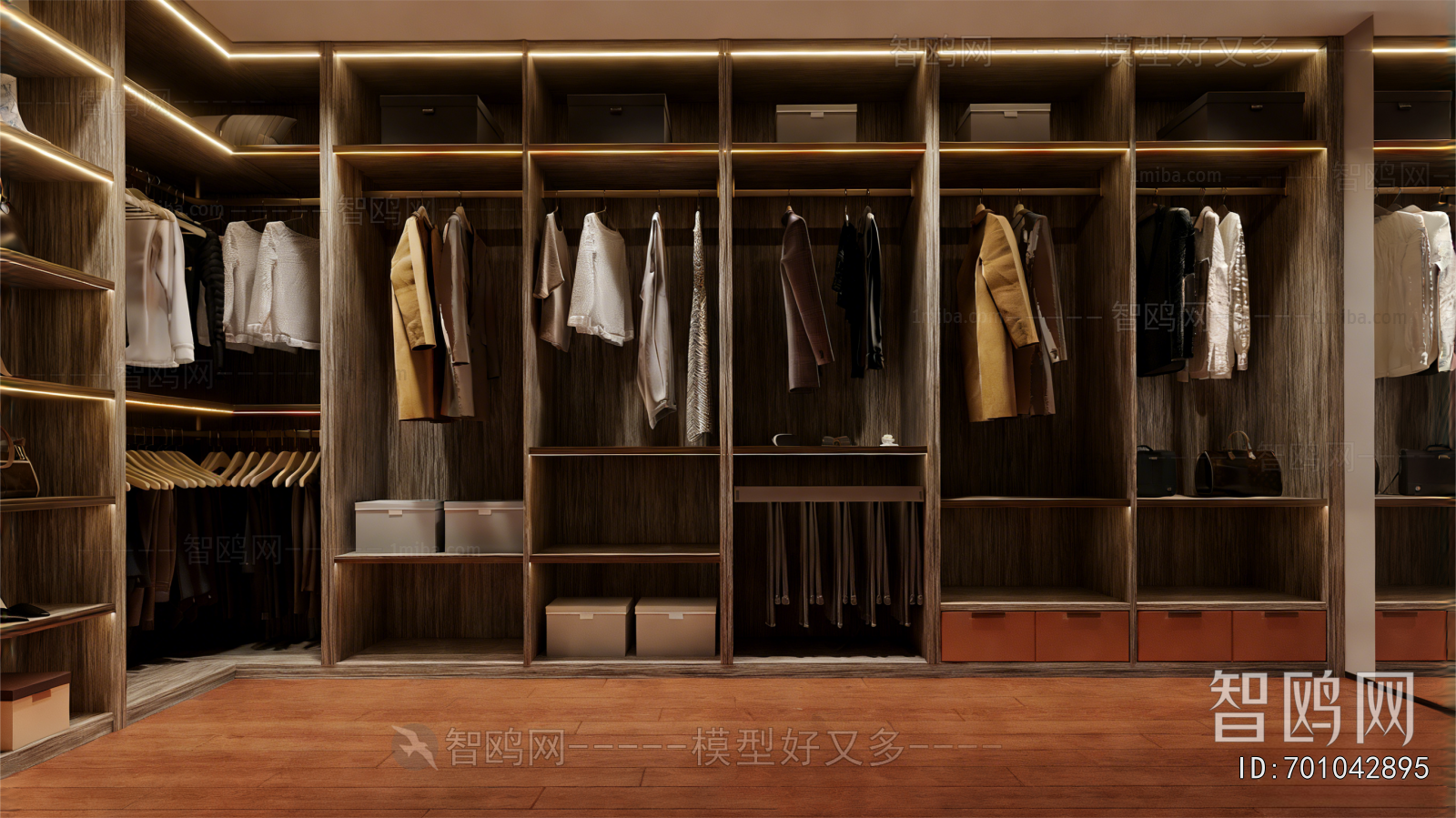 Modern Clothes Storage Area