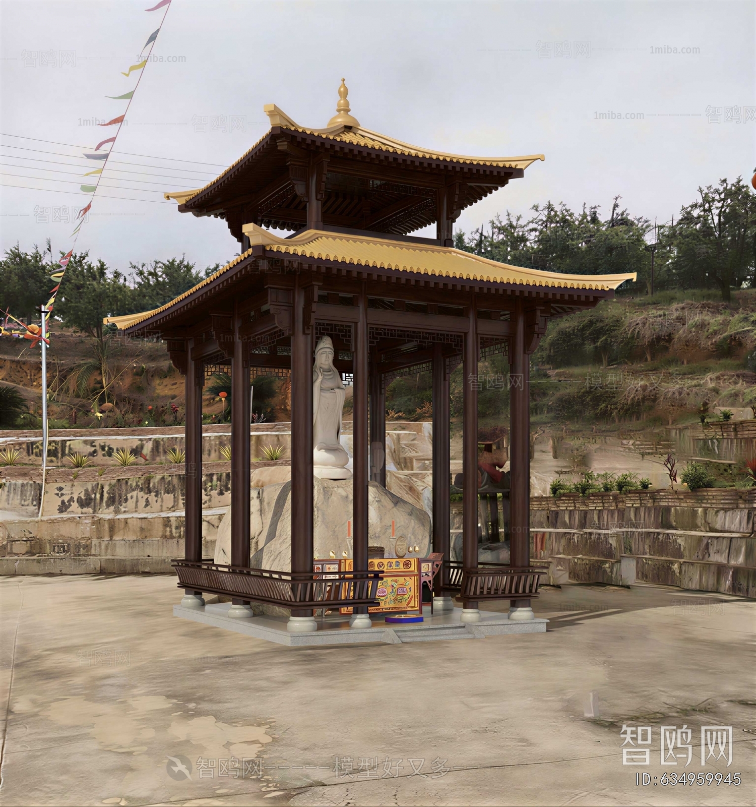 Chinese Style Ancient Architectural Buildings