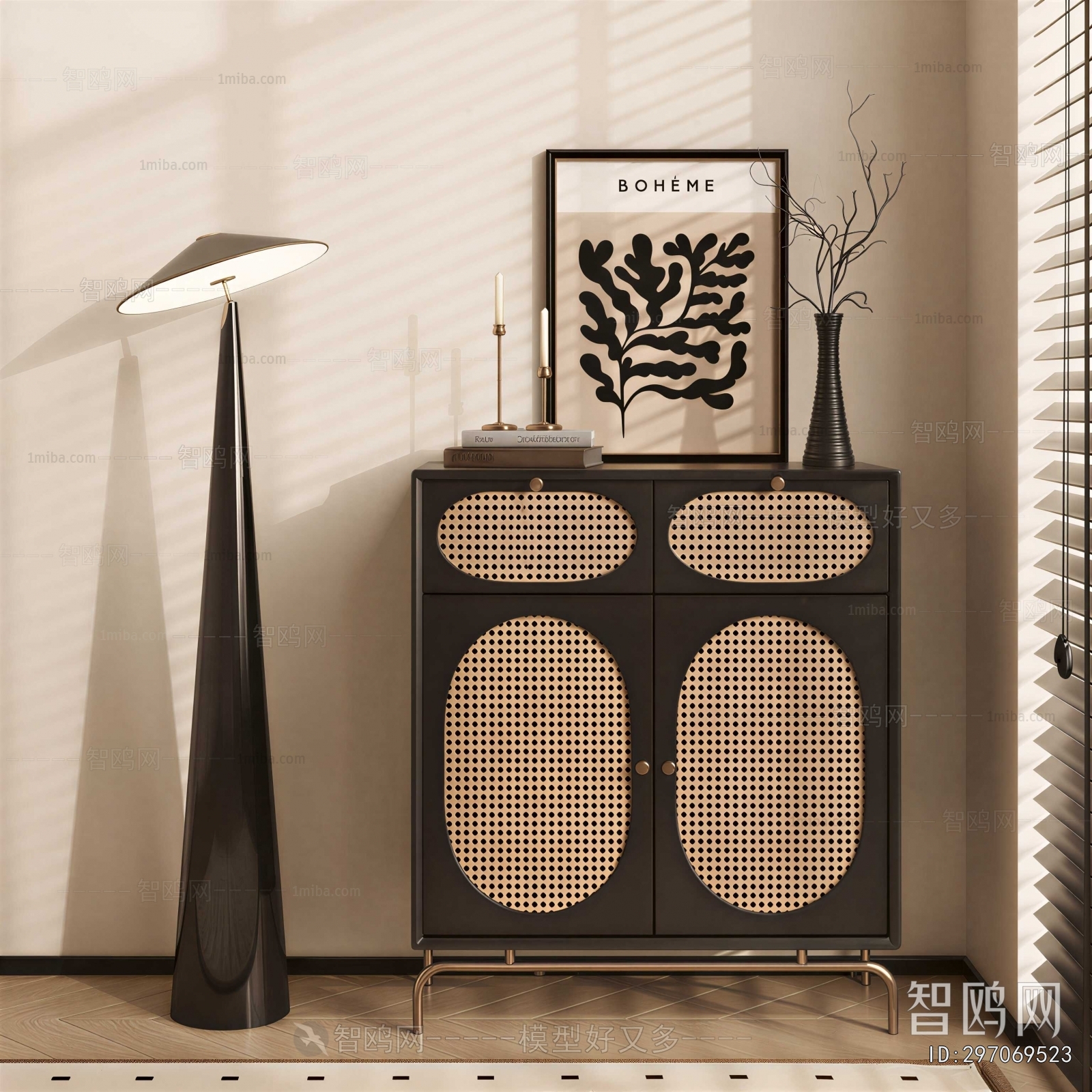 French Style Side Cabinet