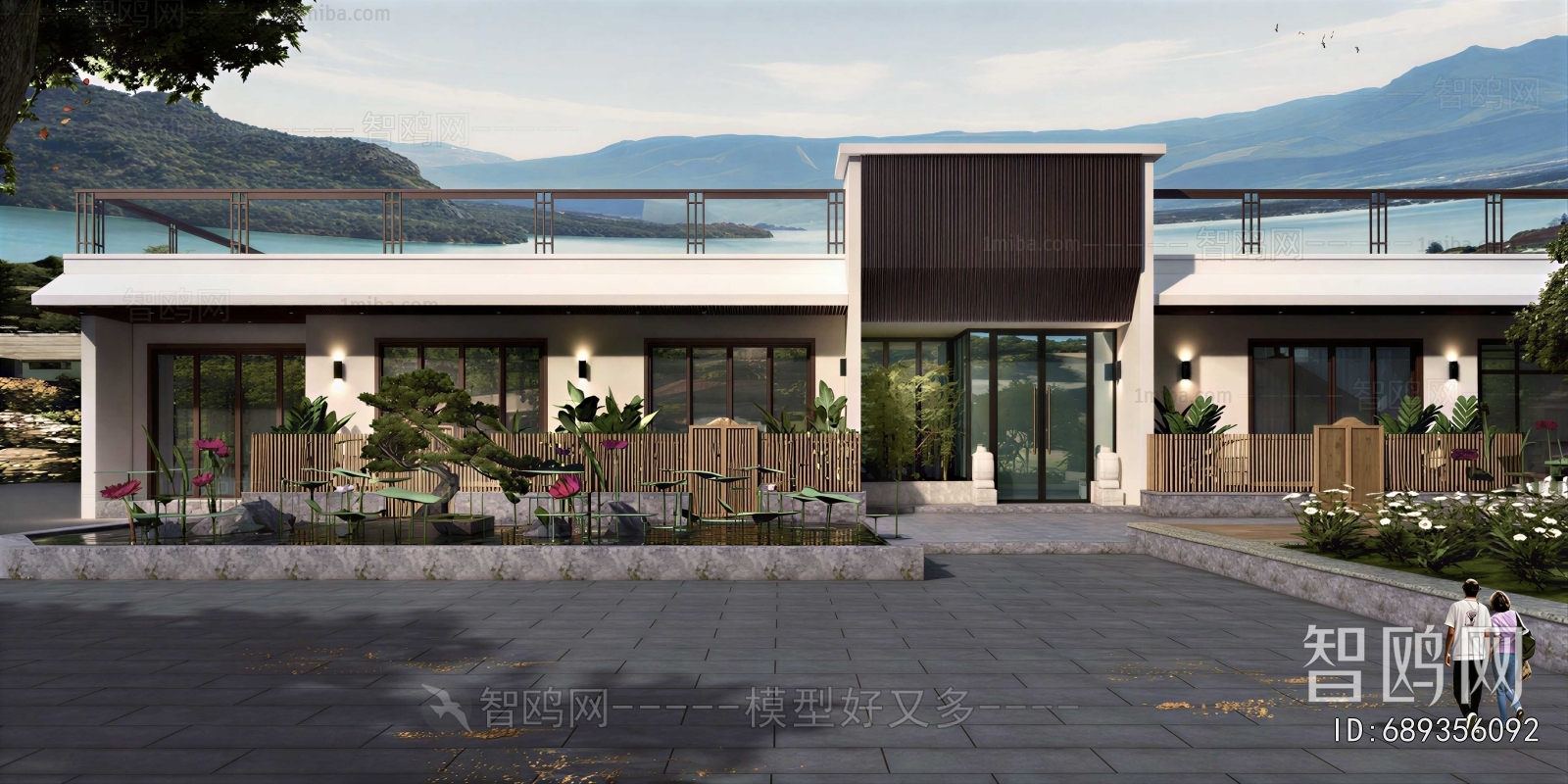 New Chinese Style Courtyard/landscape