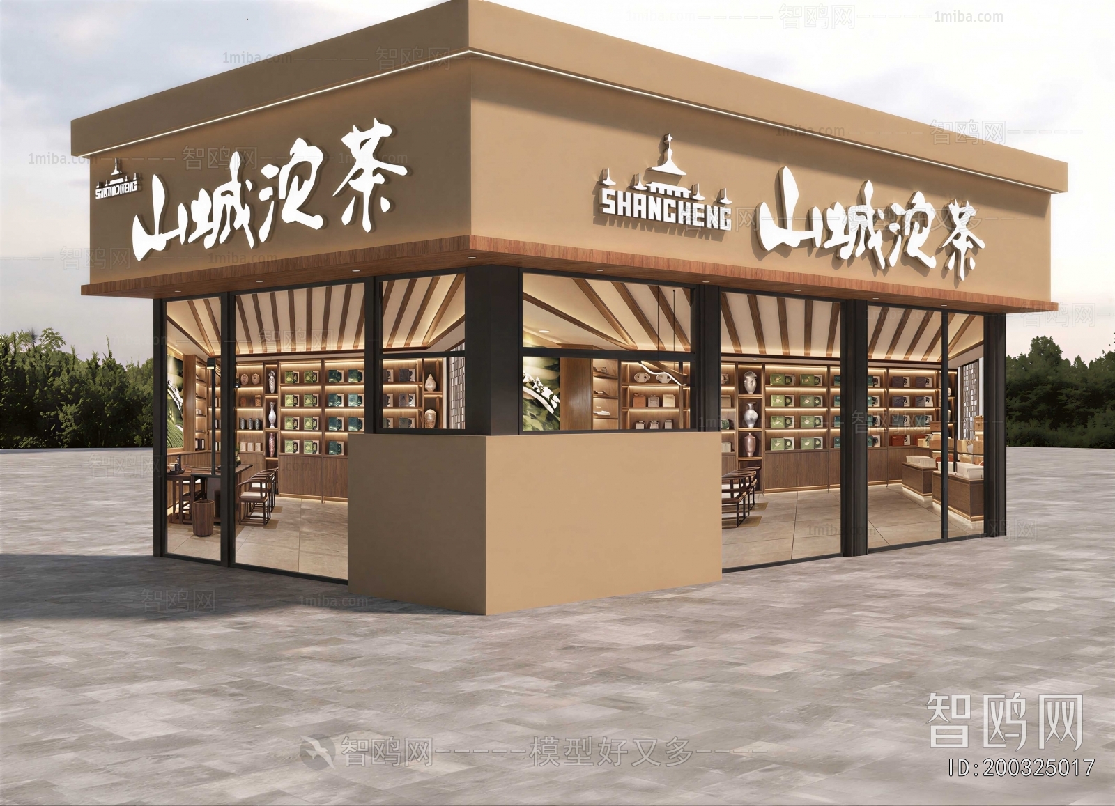 New Chinese Style Facade Element
