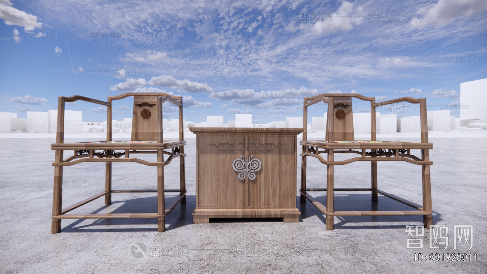 New Chinese Style Lounge Chair