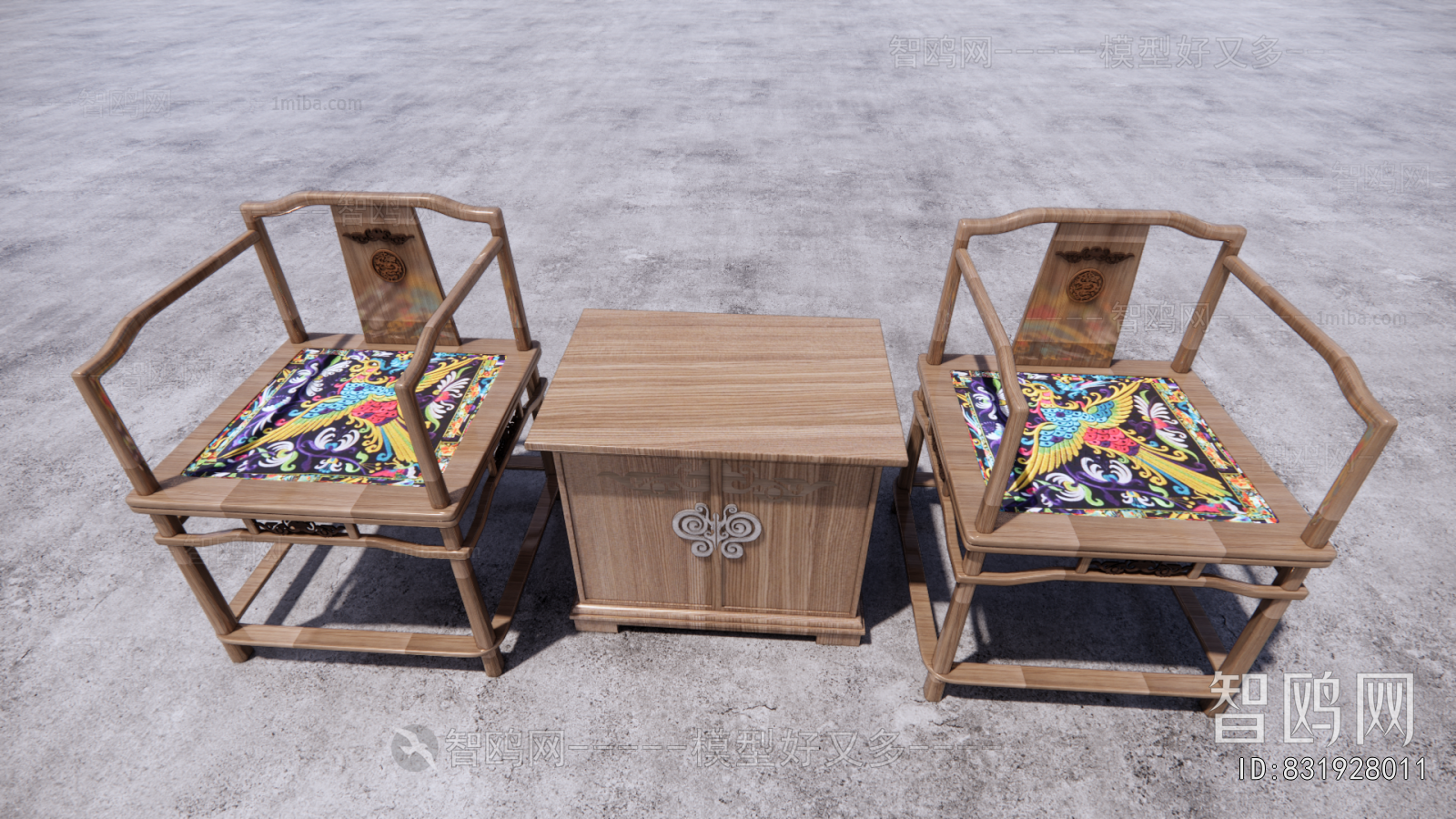 New Chinese Style Lounge Chair
