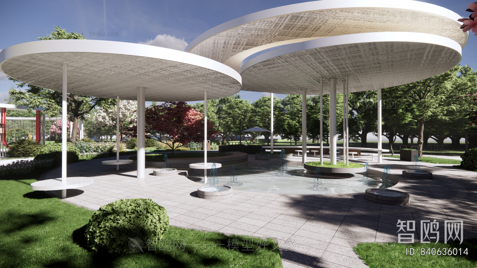 Modern Park Landscape