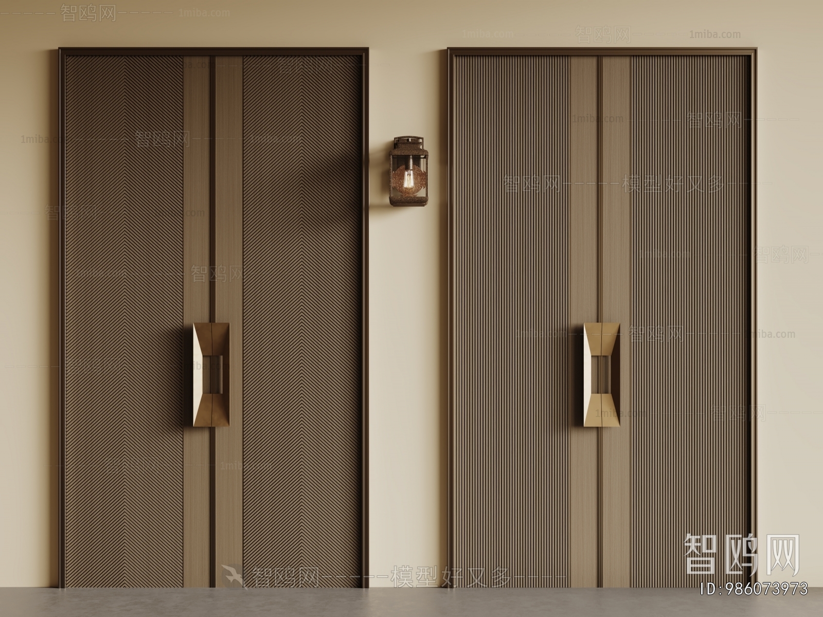 Modern Double Door