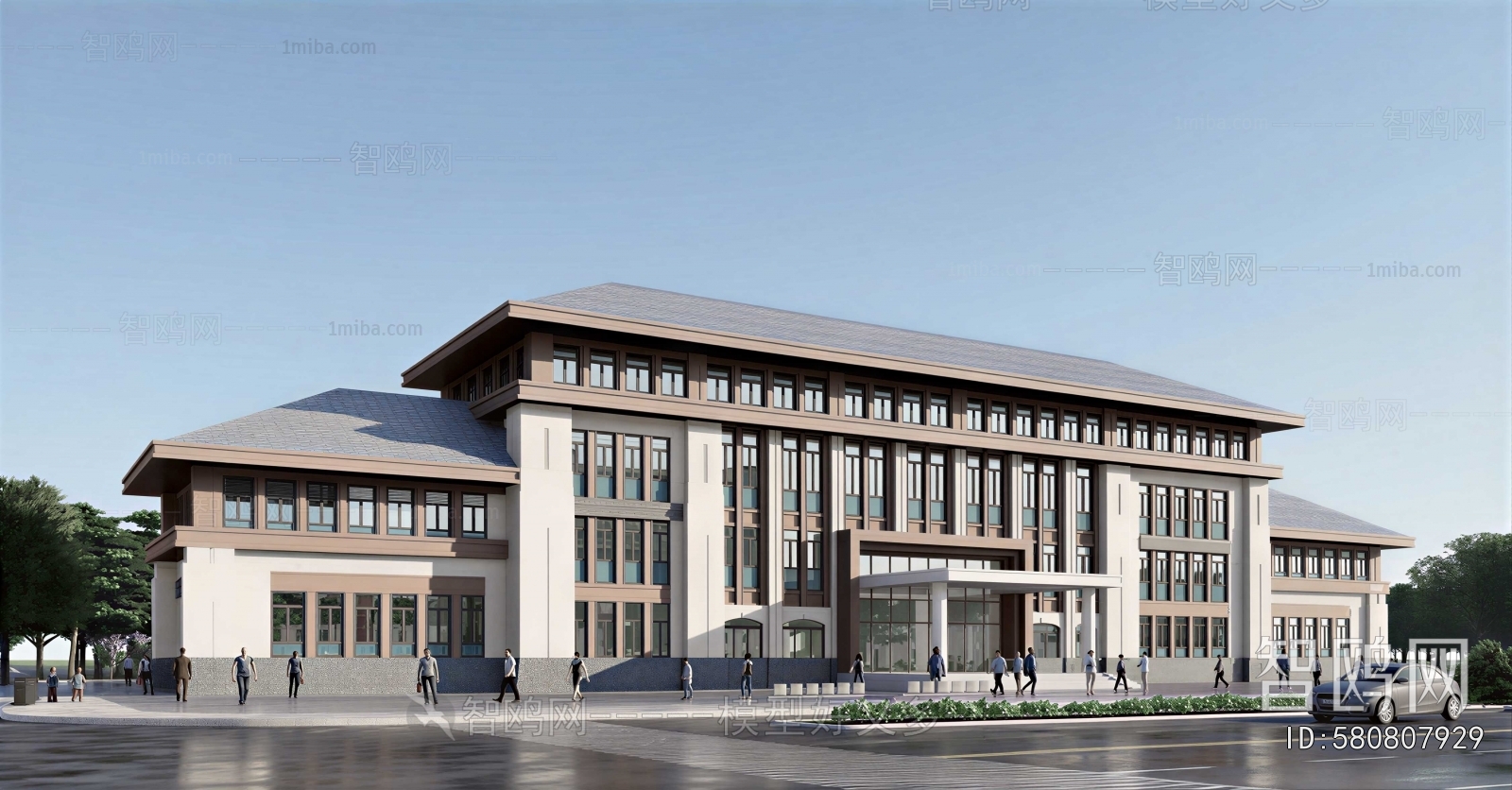 Modern Appearance Of Commercial Building
