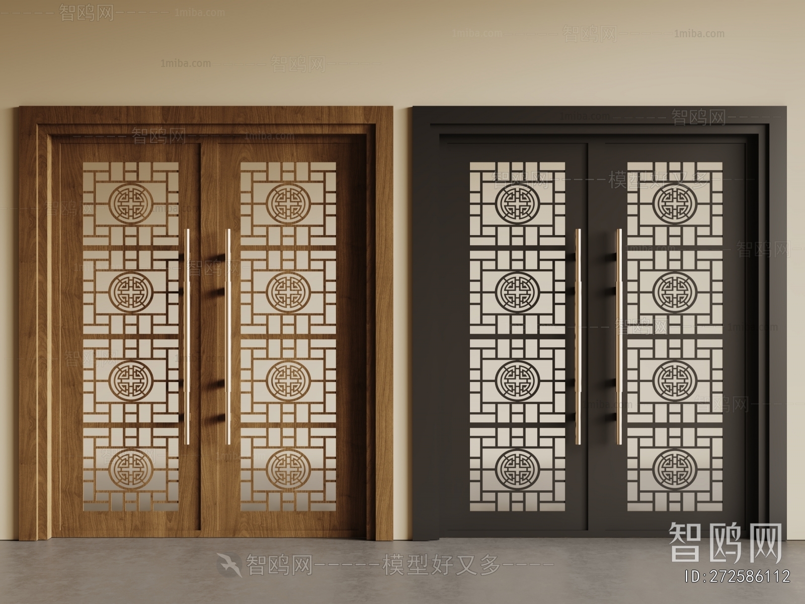 New Chinese Style Double Door