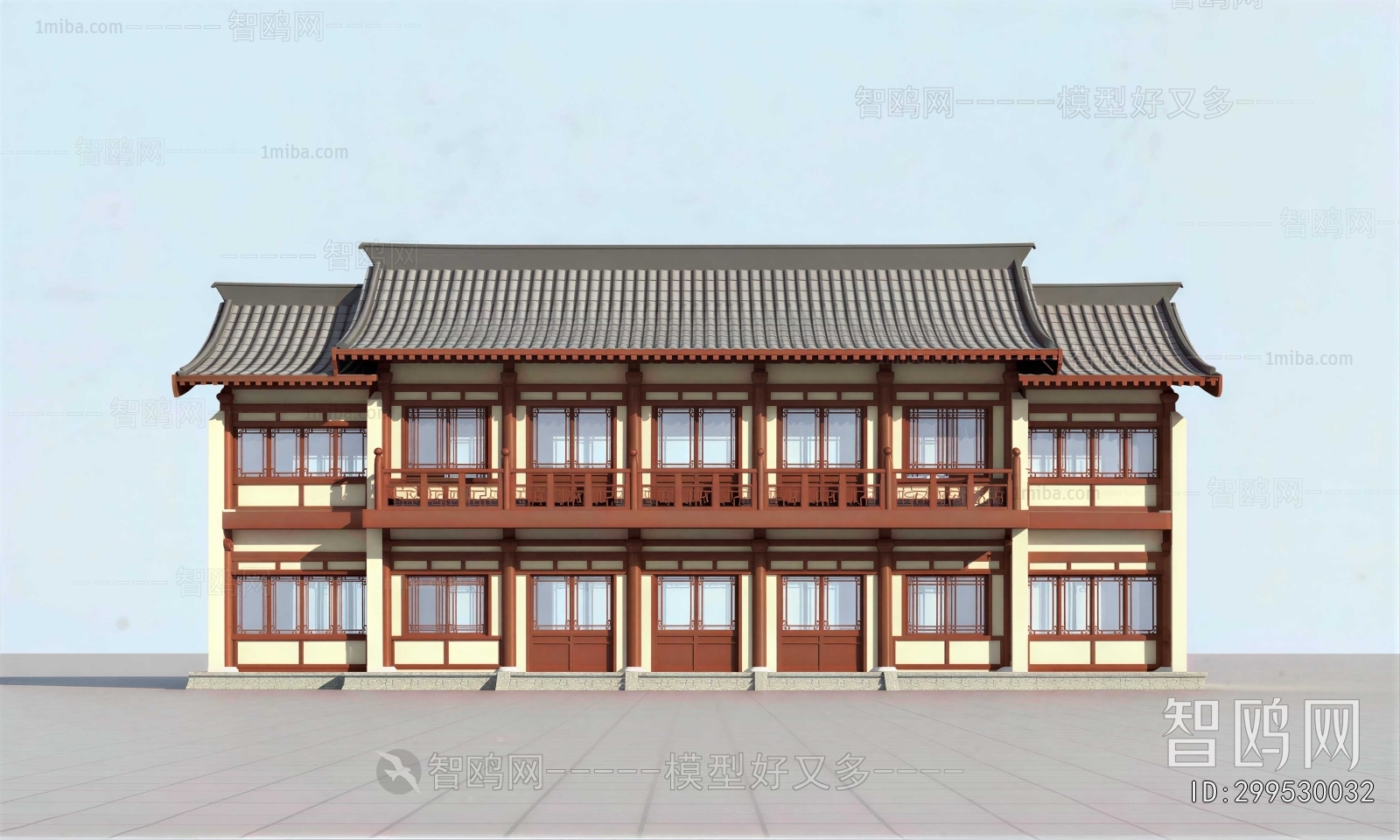 New Chinese Style Building Appearance