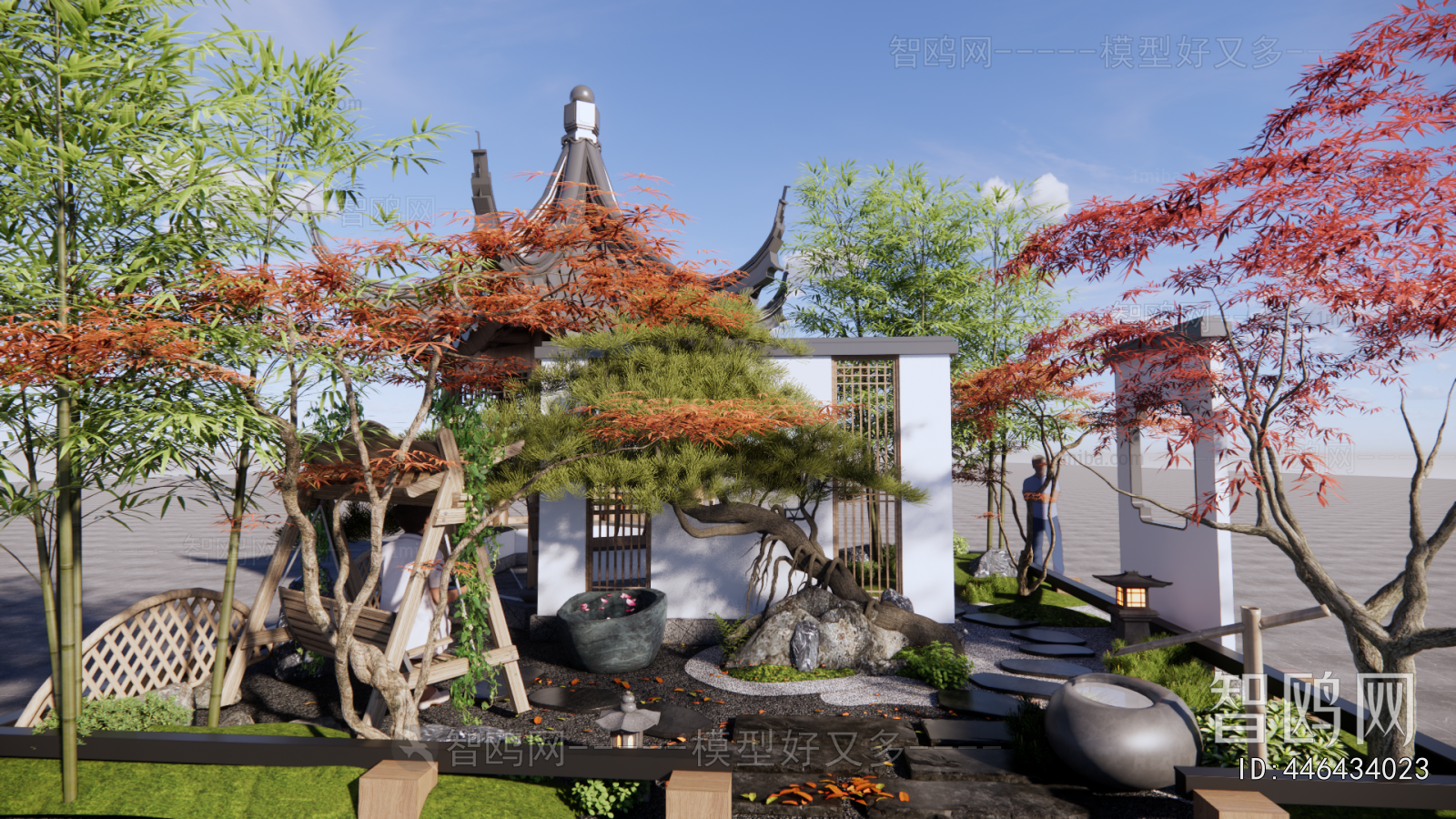 New Chinese Style Courtyard/landscape