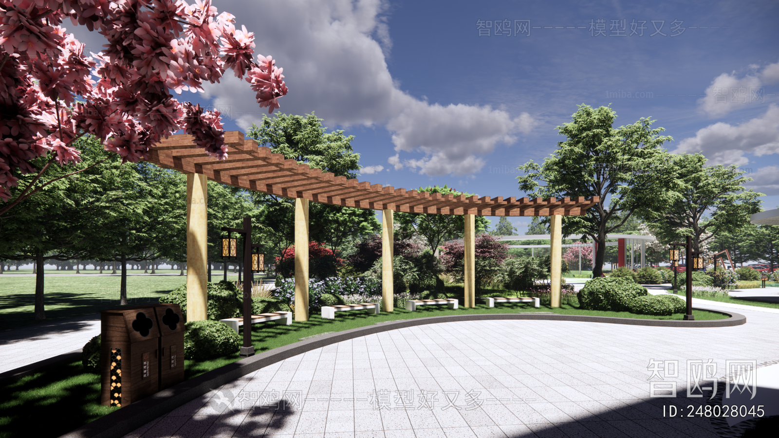 Modern Park Landscape