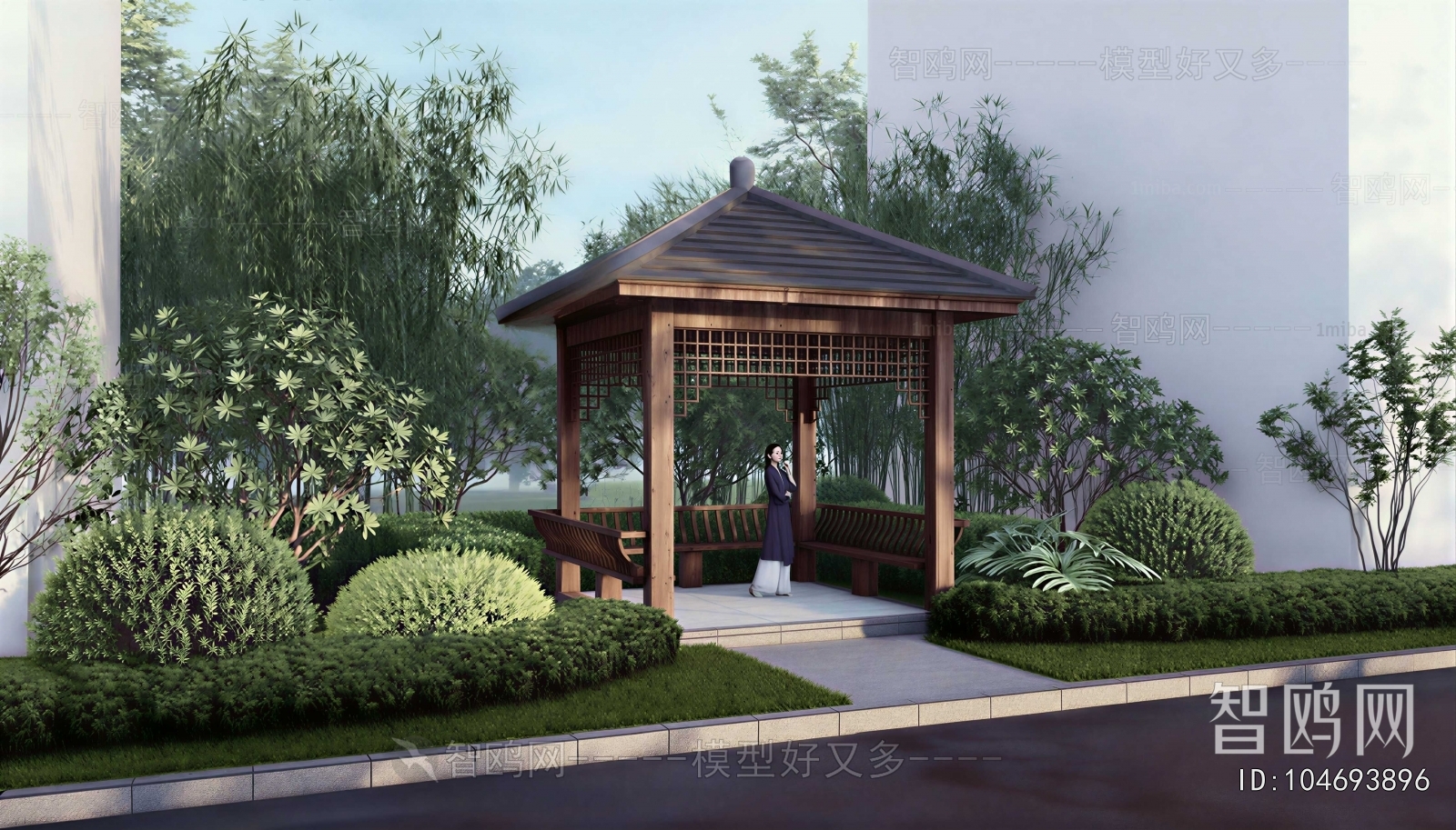 New Chinese Style Courtyard/landscape