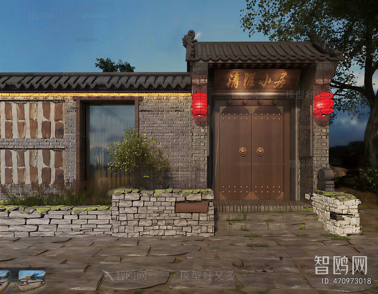 New Chinese Style Facade Element