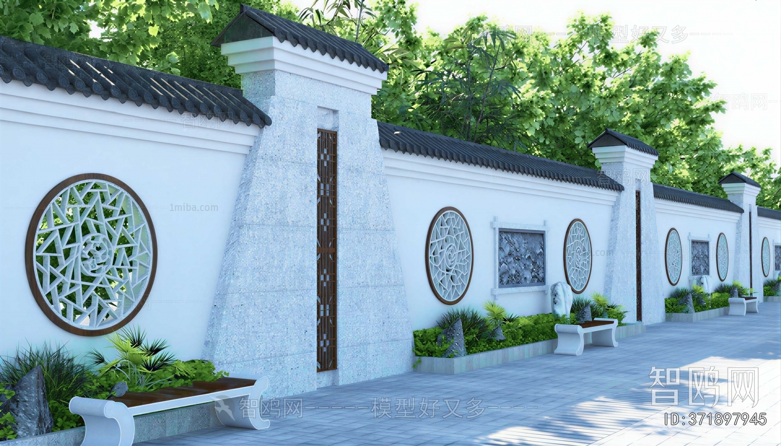 New Chinese Style Landscape Wall