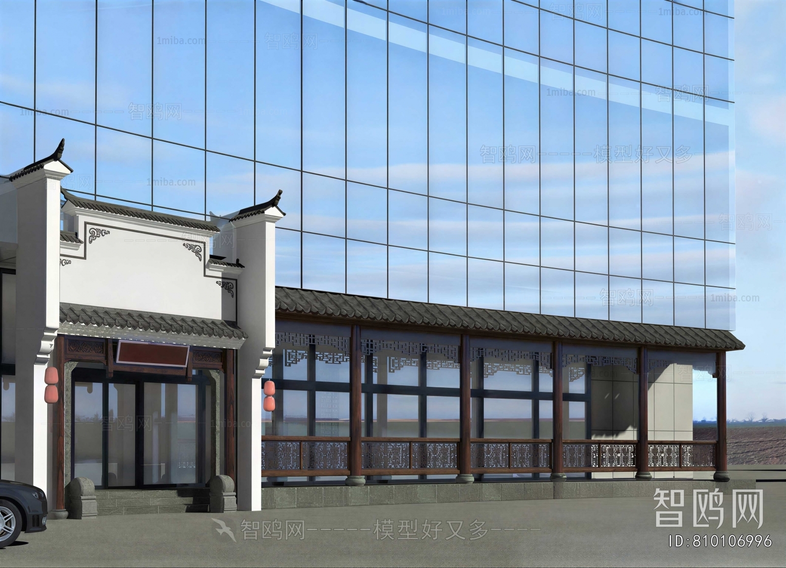 New Chinese Style Facade Element