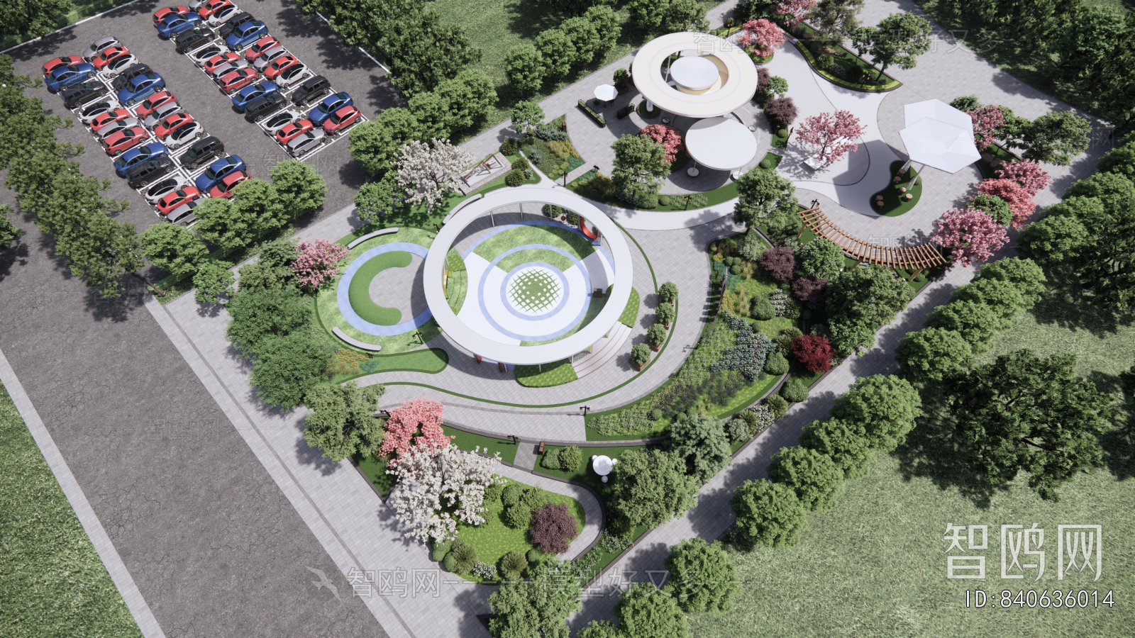Modern Park Landscape