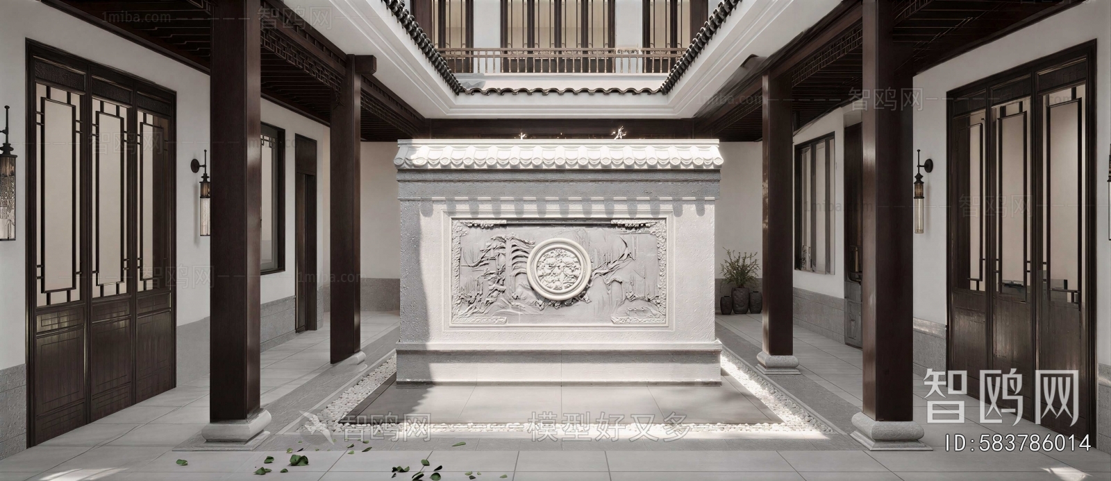 New Chinese Style Courtyard/landscape