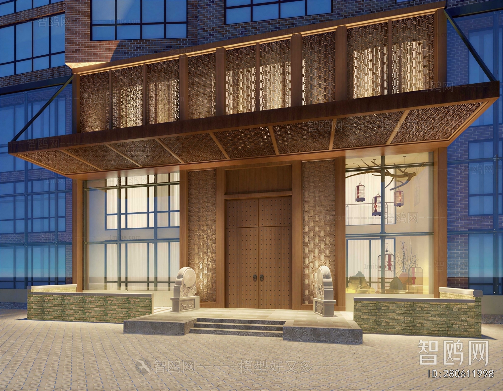 New Chinese Style Facade Element